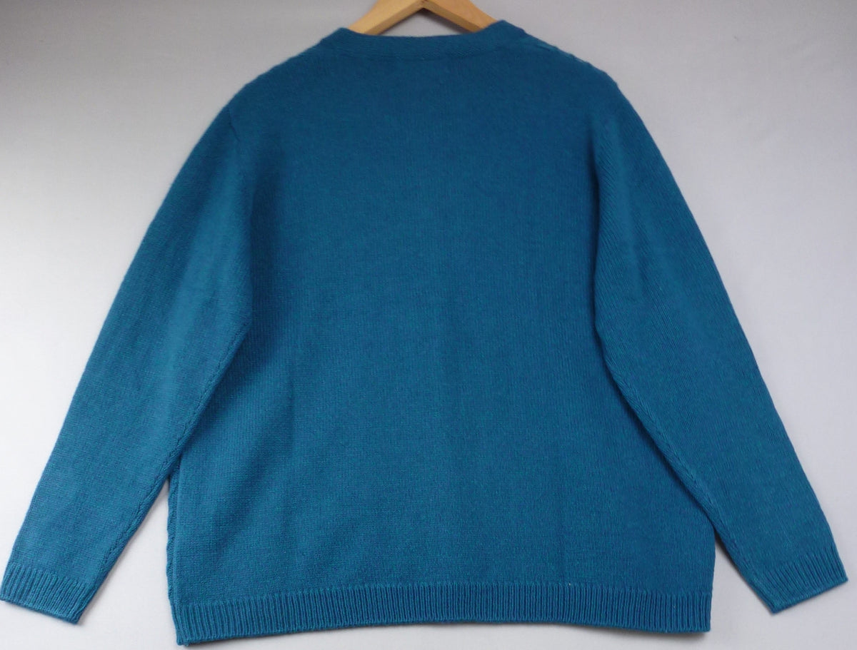 Honor Millburn Teal Cable Knit Cardigan