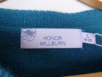 Honor Millburn Teal Cable Knit Cardigan