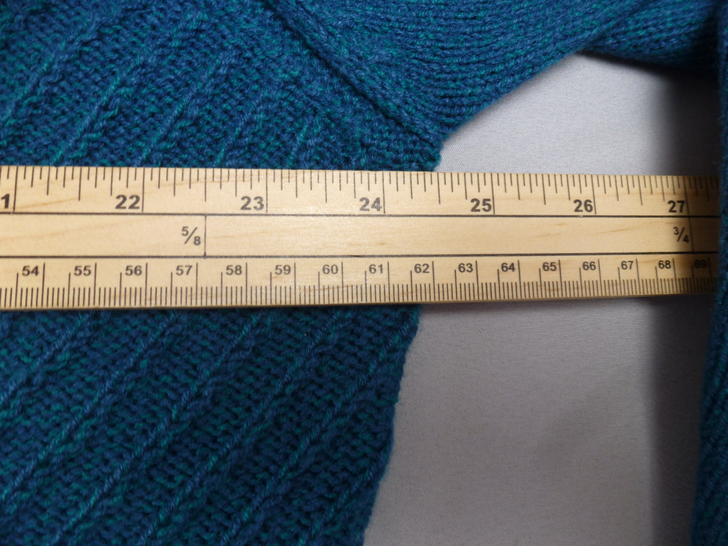 Honor Millburn Teal Cable Knit Cardigan