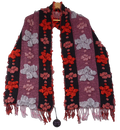 Textured Floral Statement Scarf