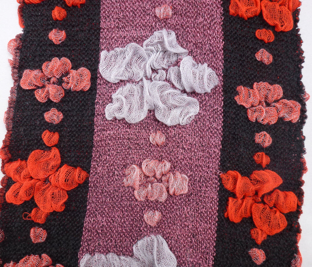 Textured Floral Statement Scarf