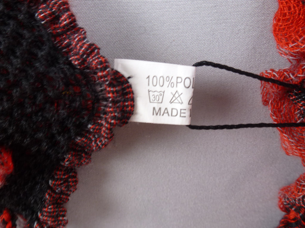 Textured Floral Statement Scarf