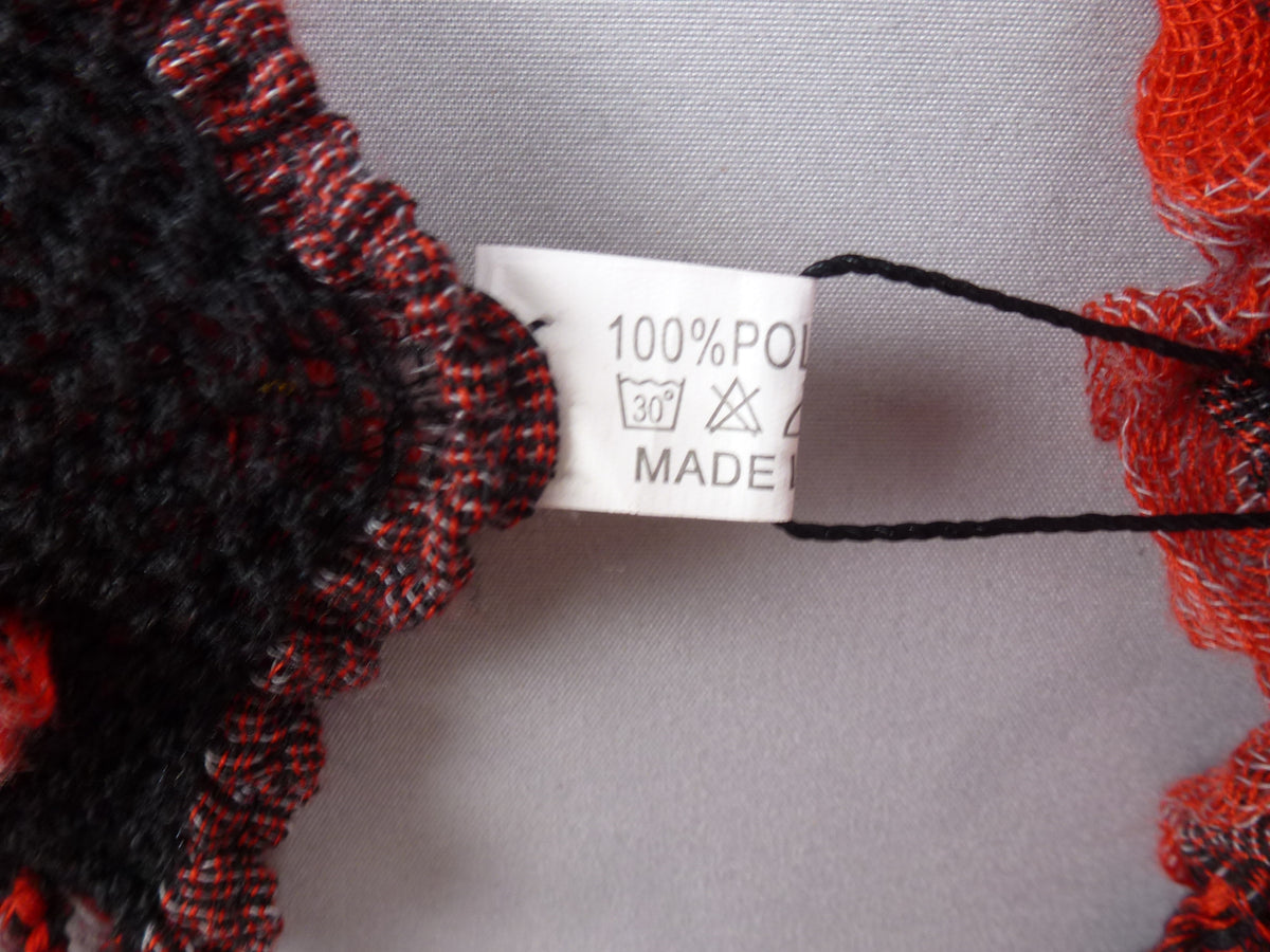 Textured Floral Statement Scarf