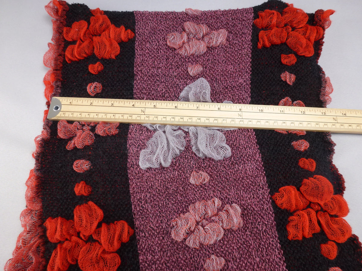 Textured Floral Statement Scarf