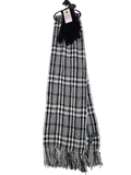 M&S Black & White Check Scarf and Gloves Gift Set