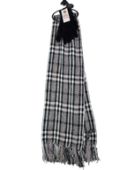 M&S Black & White Check Scarf and Gloves Gift Set