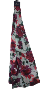 Isle Floral Burgundy Scarf
