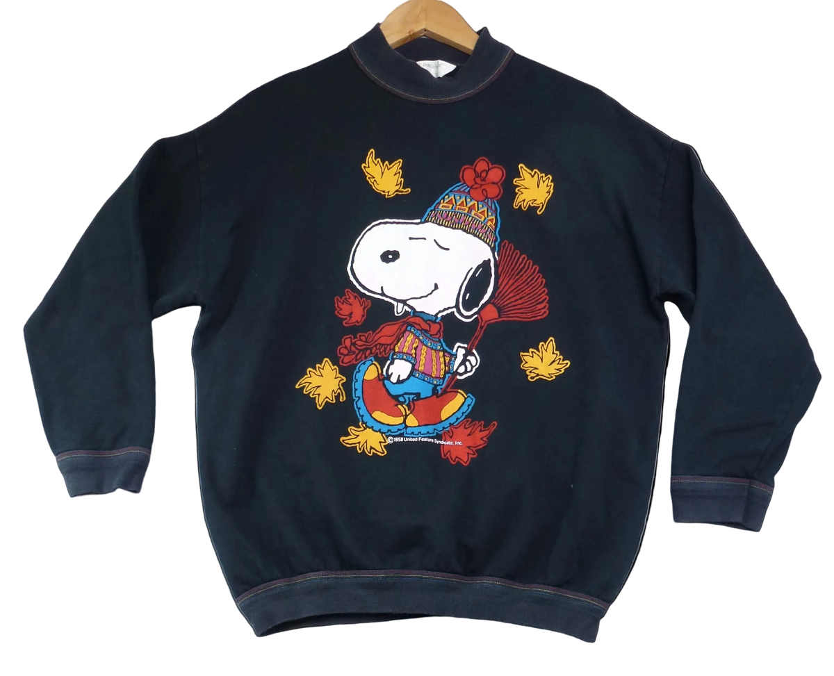 Vintage Black Snoopy St Michael Sweatshirt