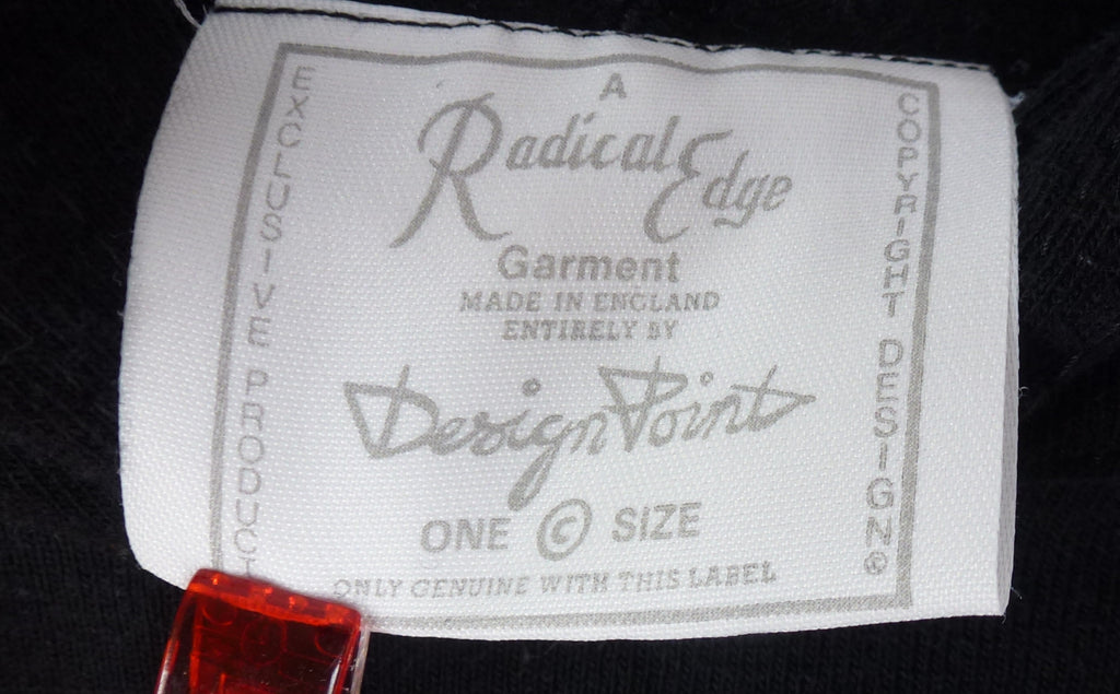 Radical Edge Black Unisex Vintage Hoodie