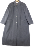 Eastex Grey Cashmere Wool Blend Longline Overcoat