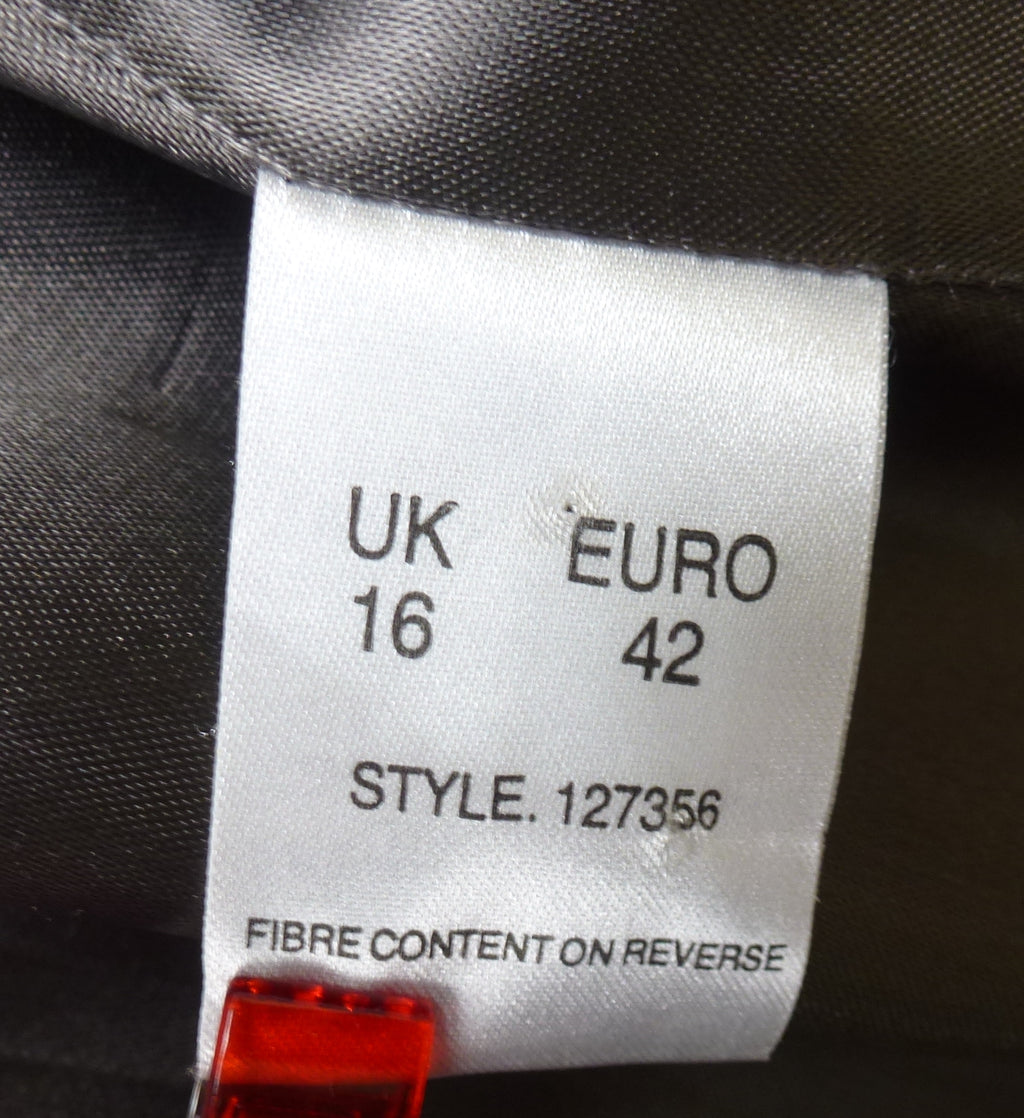 Eastex Grey Cashmere Wool Blend Longline Overcoat