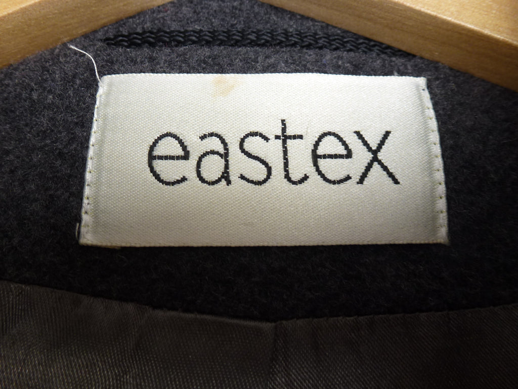 Eastex Grey Cashmere Wool Blend Longline Overcoat