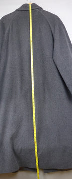 Eastex Grey Cashmere Wool Blend Longline Overcoat