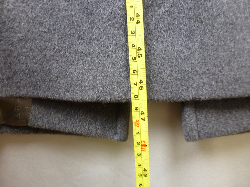 Eastex Grey Cashmere Wool Blend Longline Overcoat