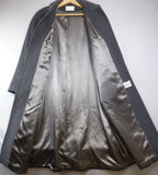 Eastex Grey Cashmere Wool Blend Longline Overcoat