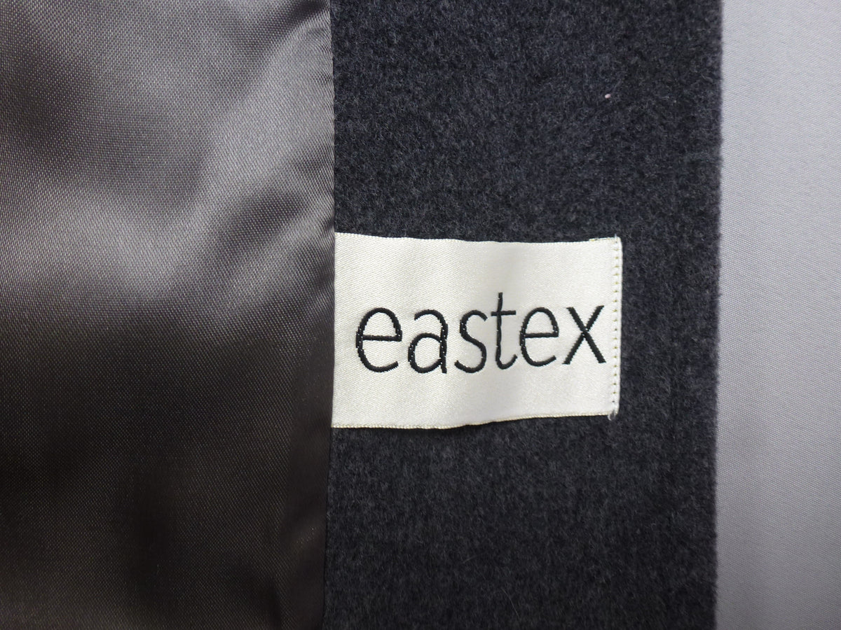 Eastex Grey Cashmere Wool Blend Longline Overcoat