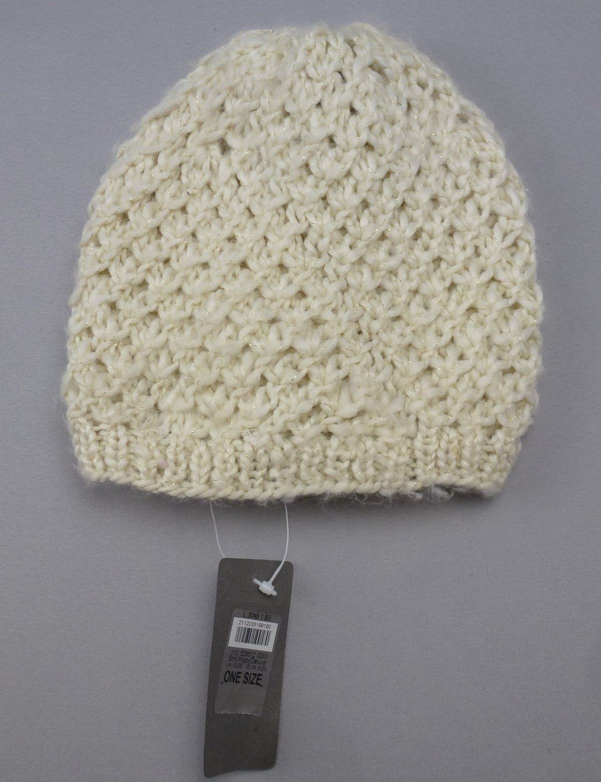 Cream Chunky Knit River Island Beanie
