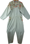 Vintage Wicked Gear Floral Jumpsuit
