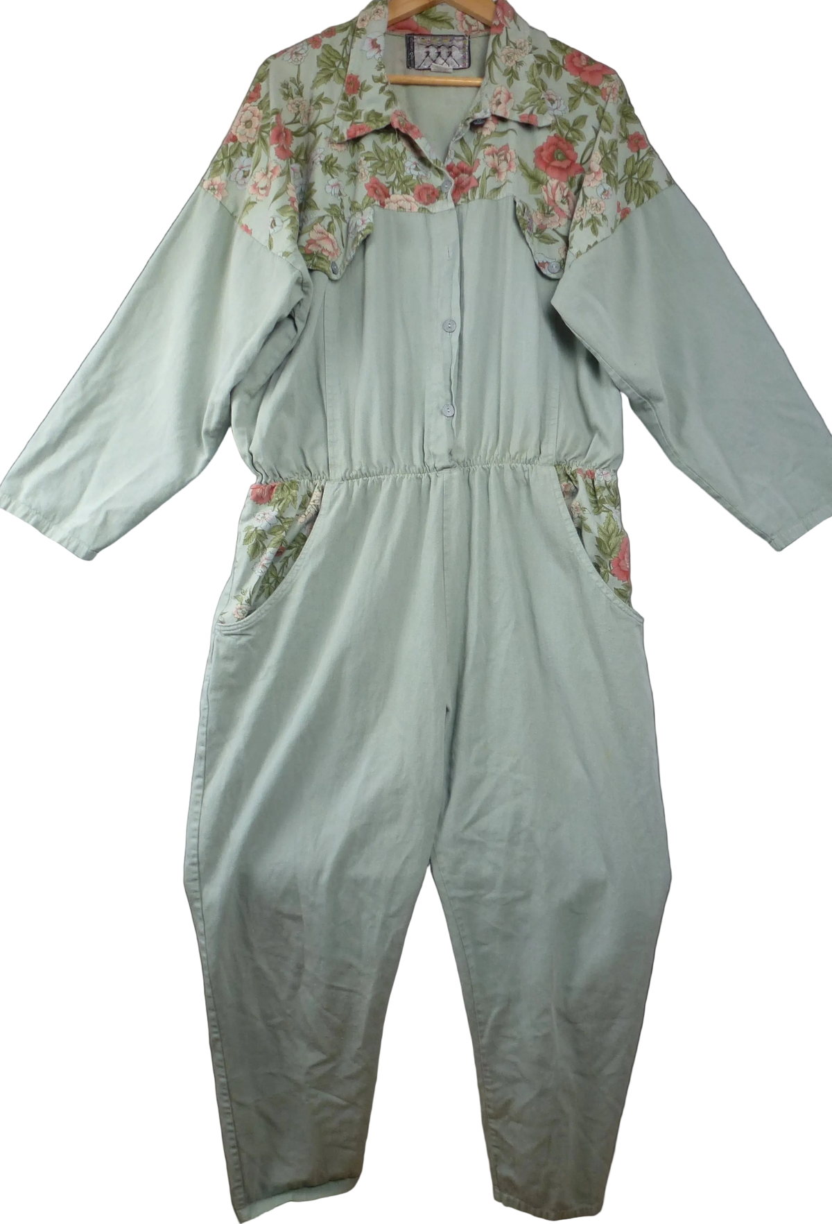 Vintage Wicked Gear Floral Jumpsuit
