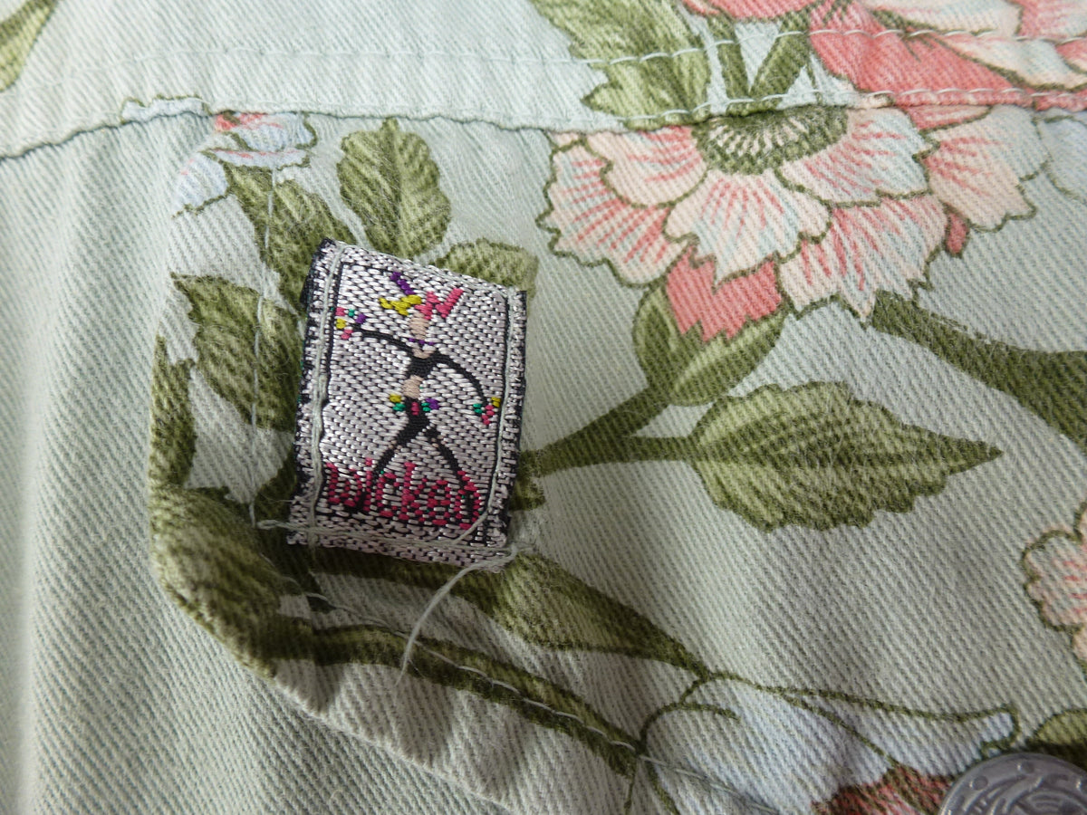 Vintage Wicked Gear Floral Jumpsuit