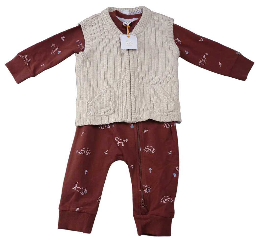 John Lewis 2 Piece Unisex Baby Set