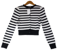 Divided H&M Black & White Striped Cardigan