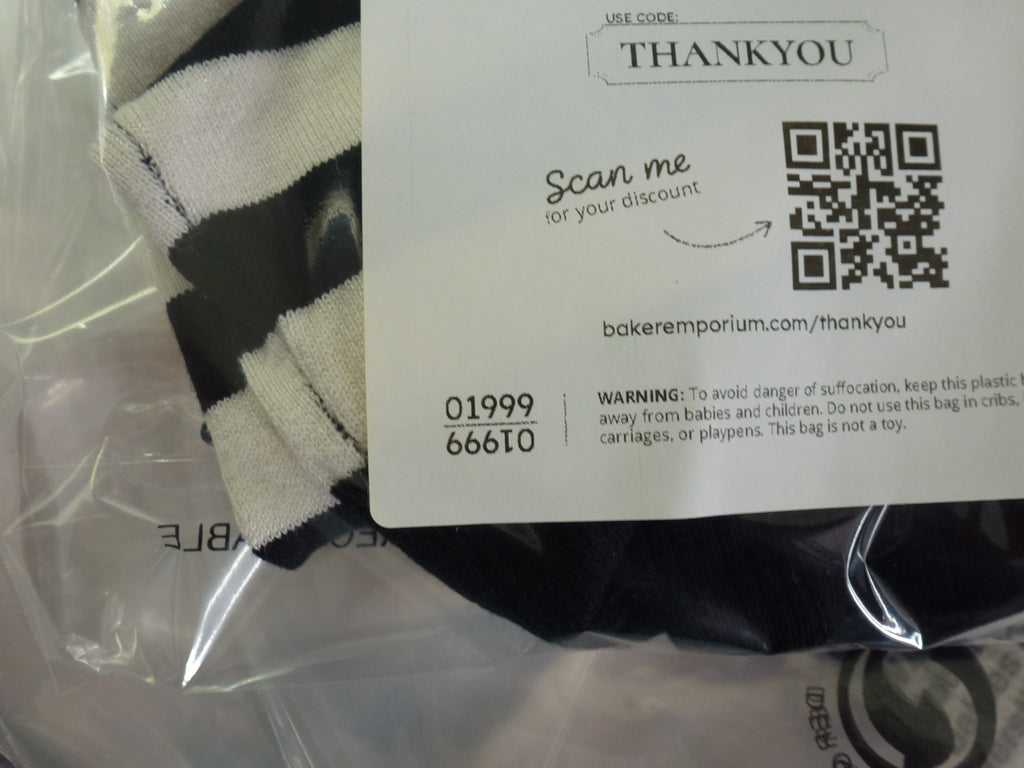 Divided H&M Black & White Striped Cardigan