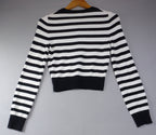 Divided H&M Black & White Striped Cardigan