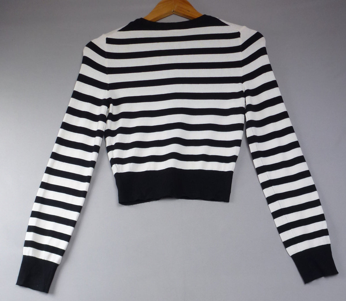 Divided H&M Black & White Striped Cardigan