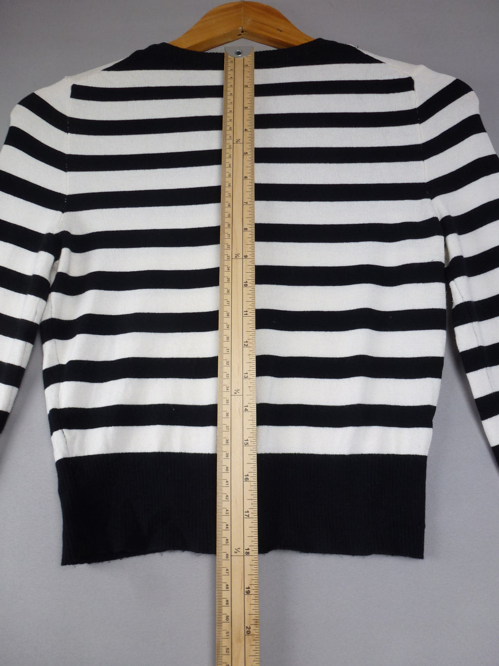Divided H&M Black & White Striped Cardigan