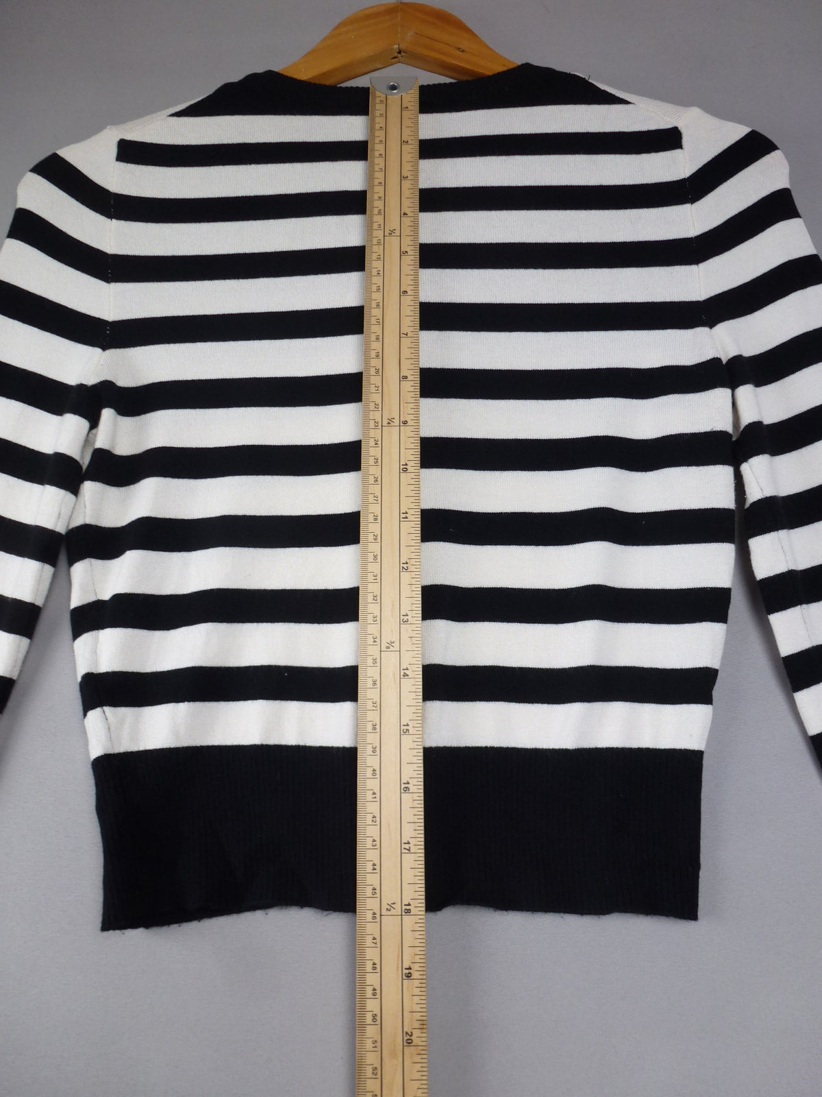 Divided H&M Black & White Striped Cardigan