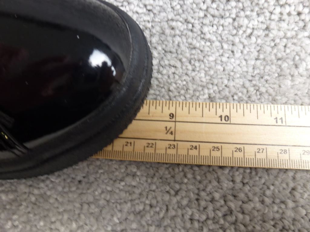 George Black Patent Light Up Glitter School Shoes