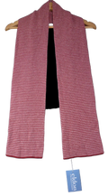 Eldon 100% Cashmere Red & Pink Scarf Made In Scotland