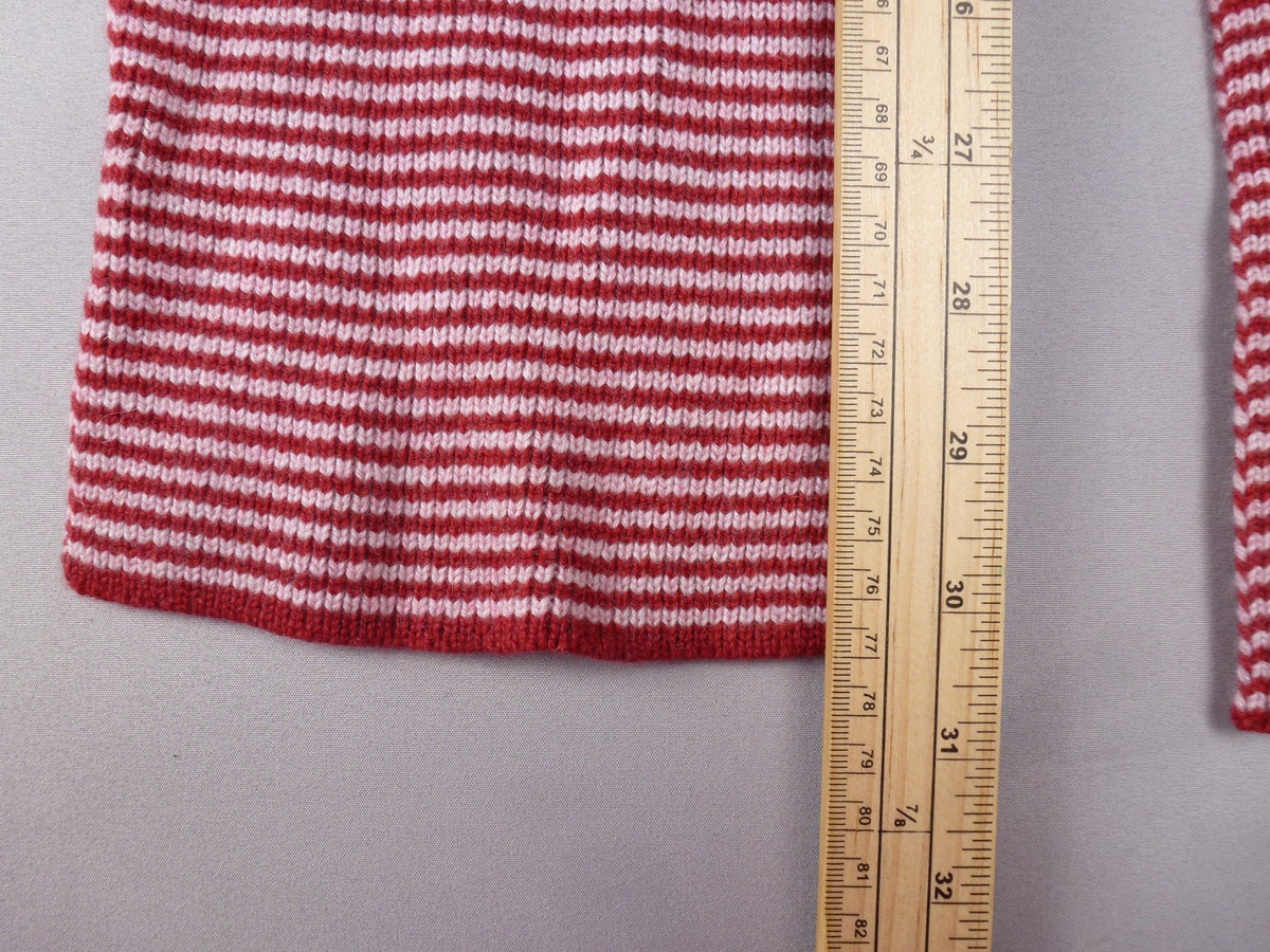 Eldon 100% Cashmere Red & Pink Scarf Made In Scotland