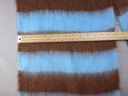Oversized Scarf Blue Brown Striped