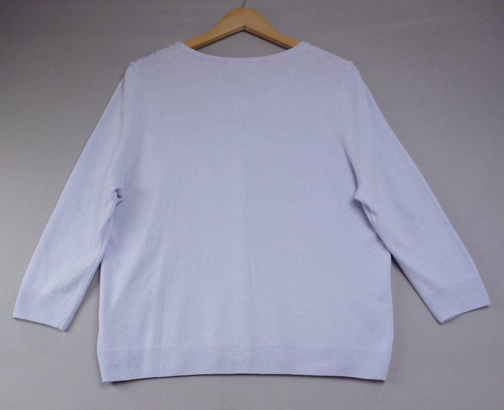 M&S Lilac Beaded Cardigan