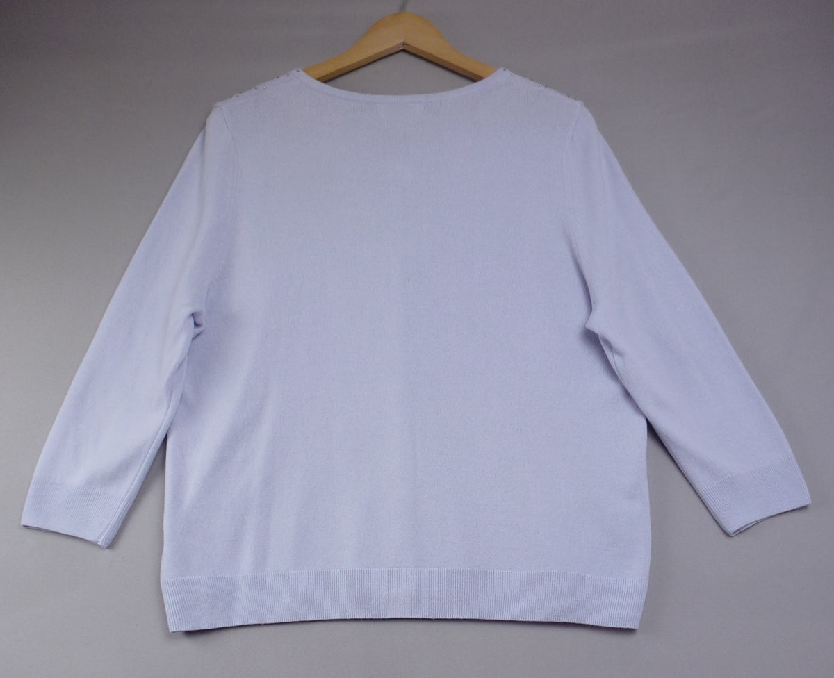 M&S Lilac Beaded Cardigan
