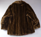 Tissavel Vintage Brown Faux Fur Coat