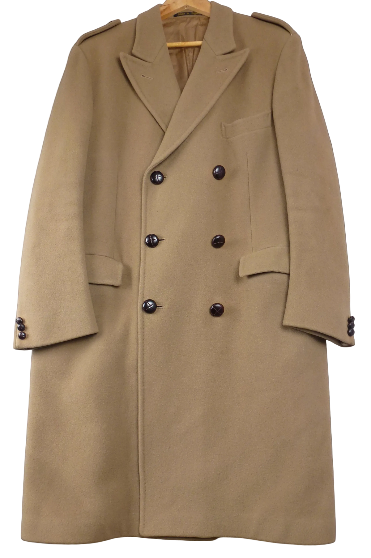 Hammersley Vintage Pure Wool Camel Overcoat