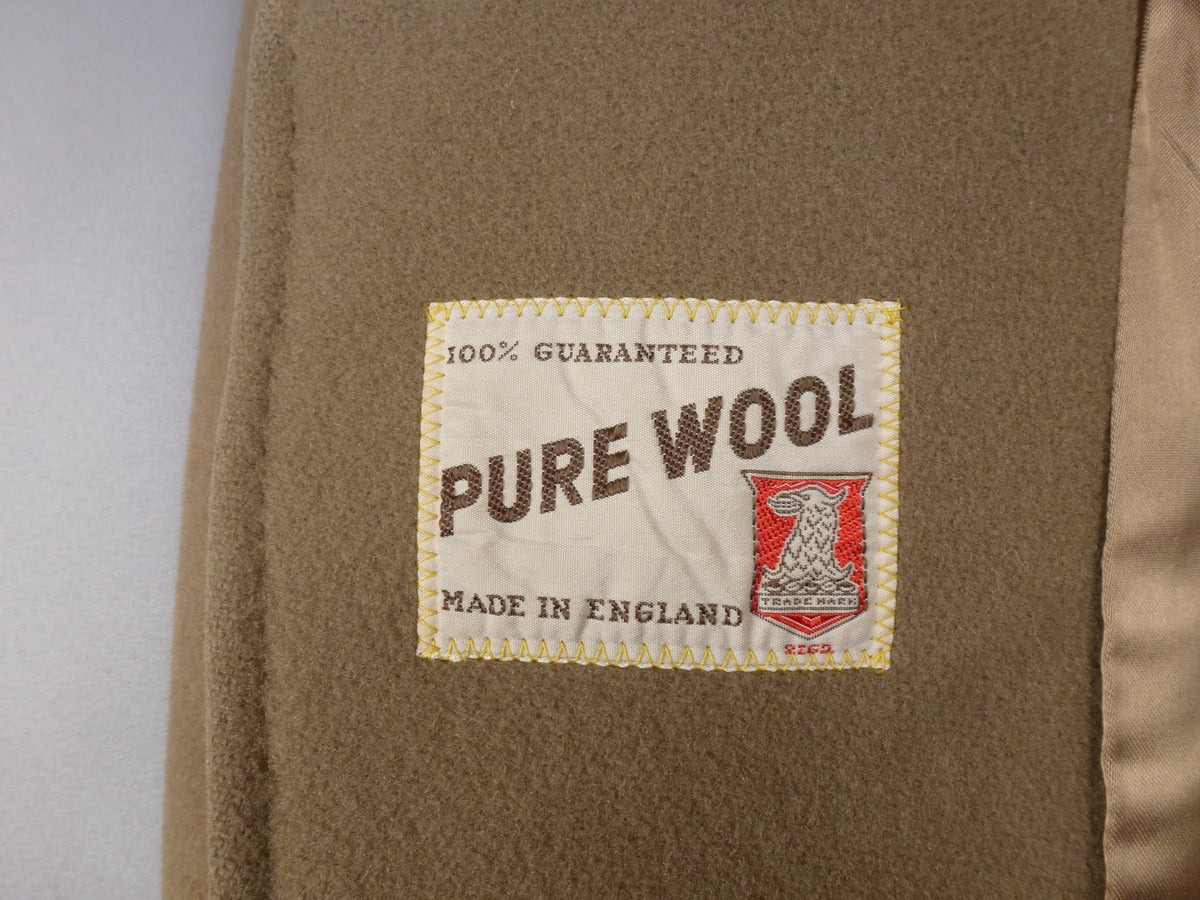 Hammersley Vintage Pure Wool Camel Overcoat