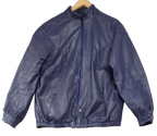 Vintage Blue Real Leather Jacket