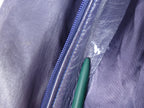 Vintage Blue Real Leather Jacket