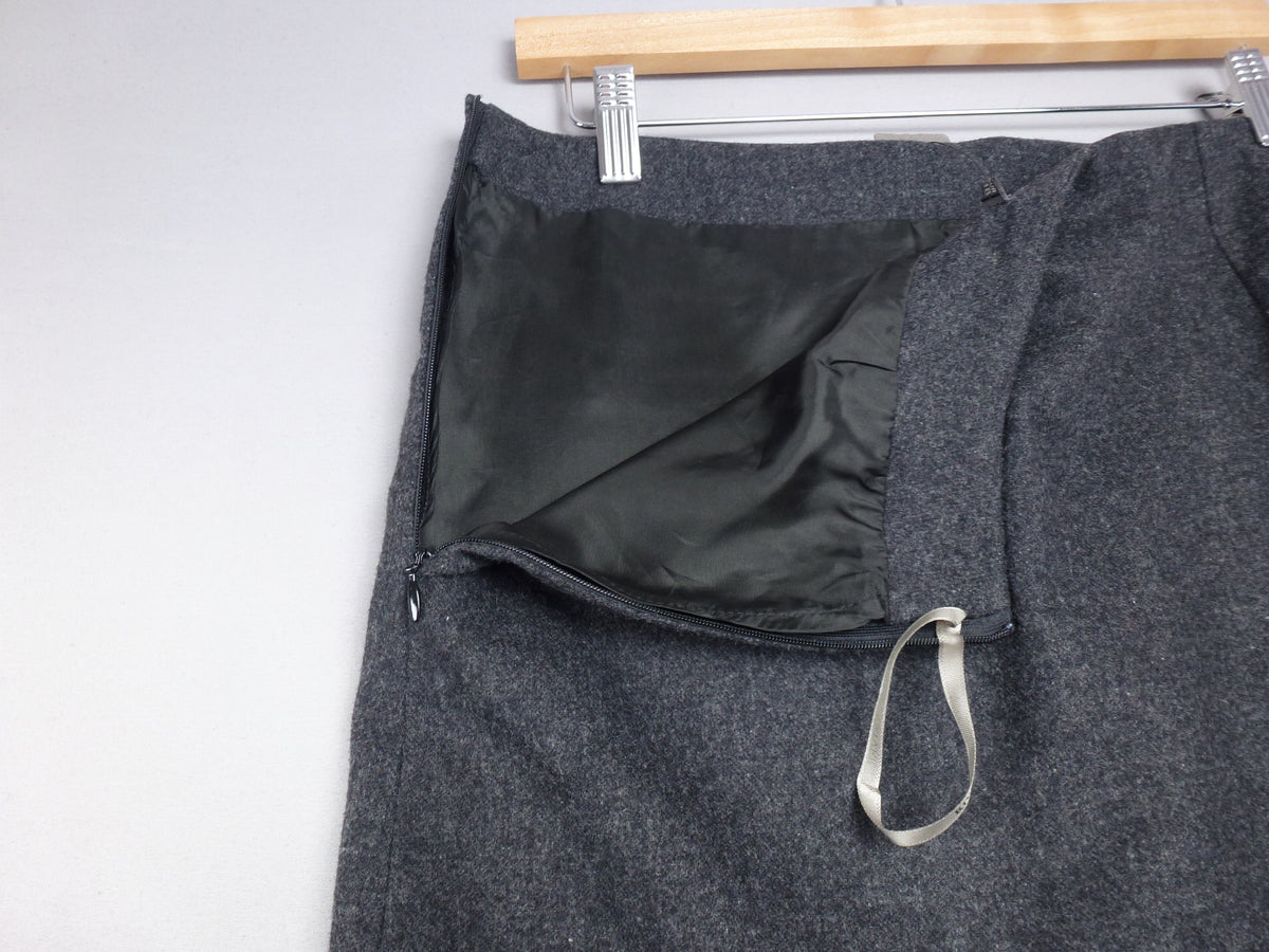 12 · River Island Grey Wool Blend Skirt
