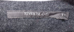 12 · River Island Grey Wool Blend Skirt