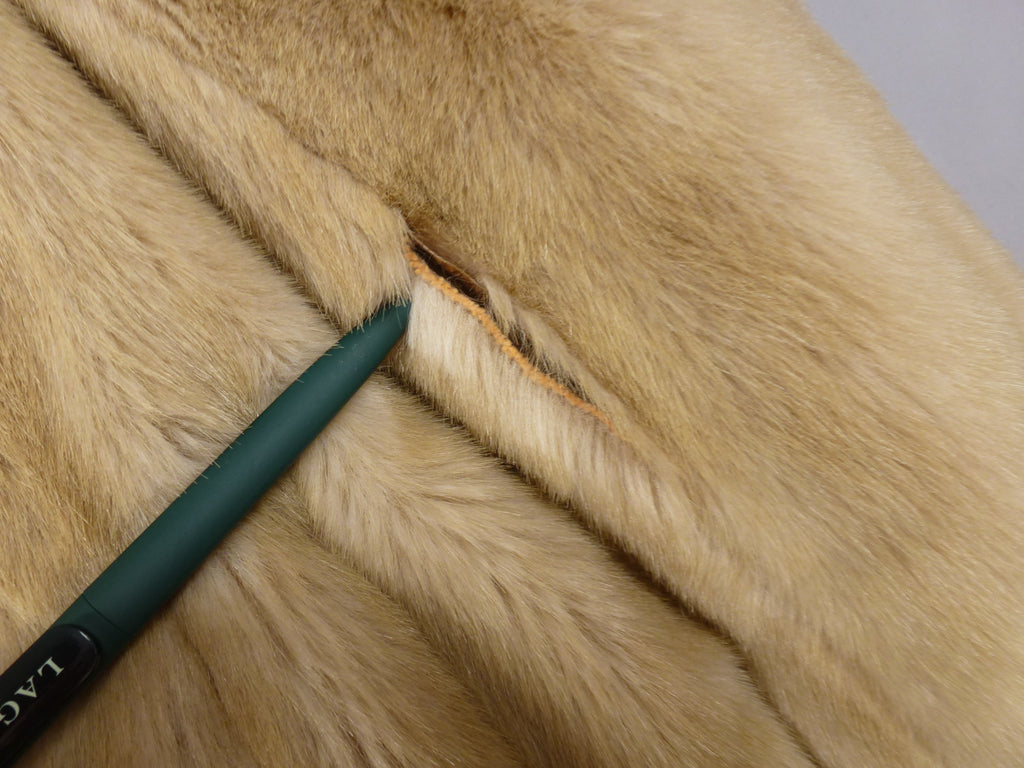 14 · St Michael Vintage Beige Faux Fur Coat
