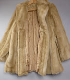 14 · St Michael Vintage Beige Faux Fur Coat