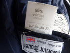 L · Grosvenor House Vintage Navy Overcoat Wool & Cashmere