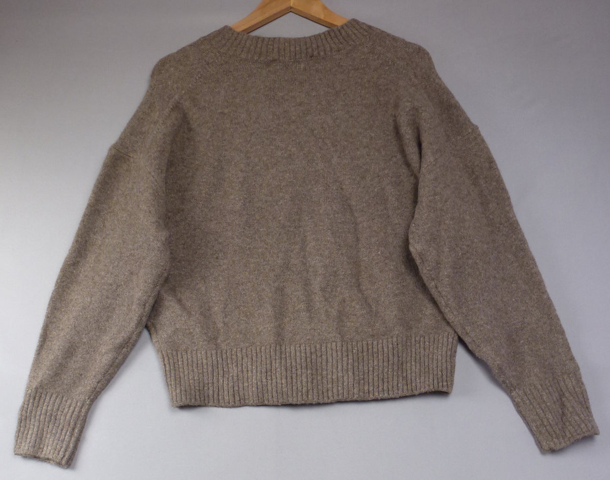 S · Zara Jumper Taupe Wool Blend Jumper