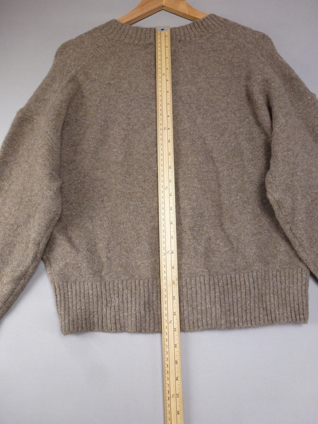 S · Zara Jumper Taupe Wool Blend Jumper