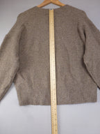 S · Zara Jumper Taupe Wool Blend Jumper